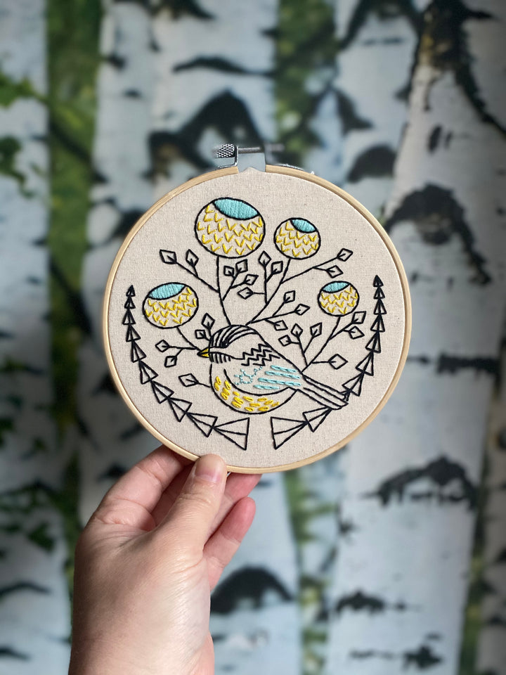 Craftermoon - Chickadee Embroidery Kit