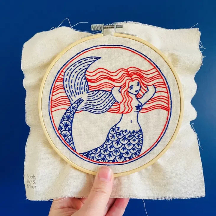 Craftermoon - Mermaid Complete Embroidery Kit 4