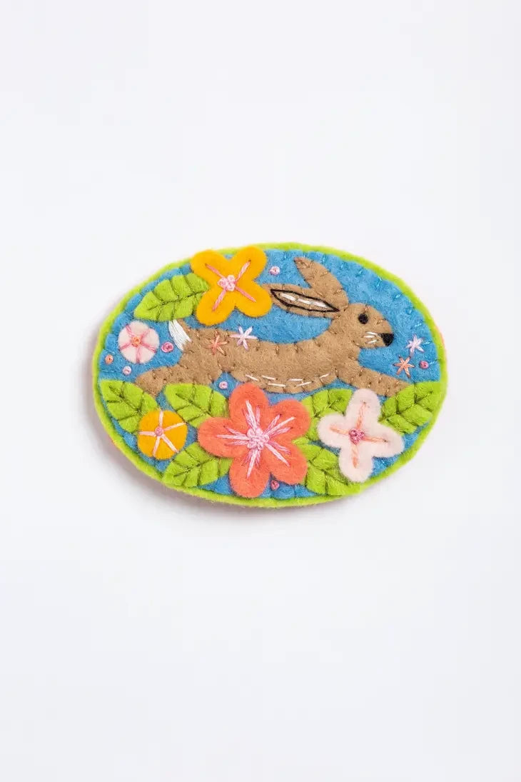 Craftermoon - Hare Rabbit Felt Brooch Craft Kit 5