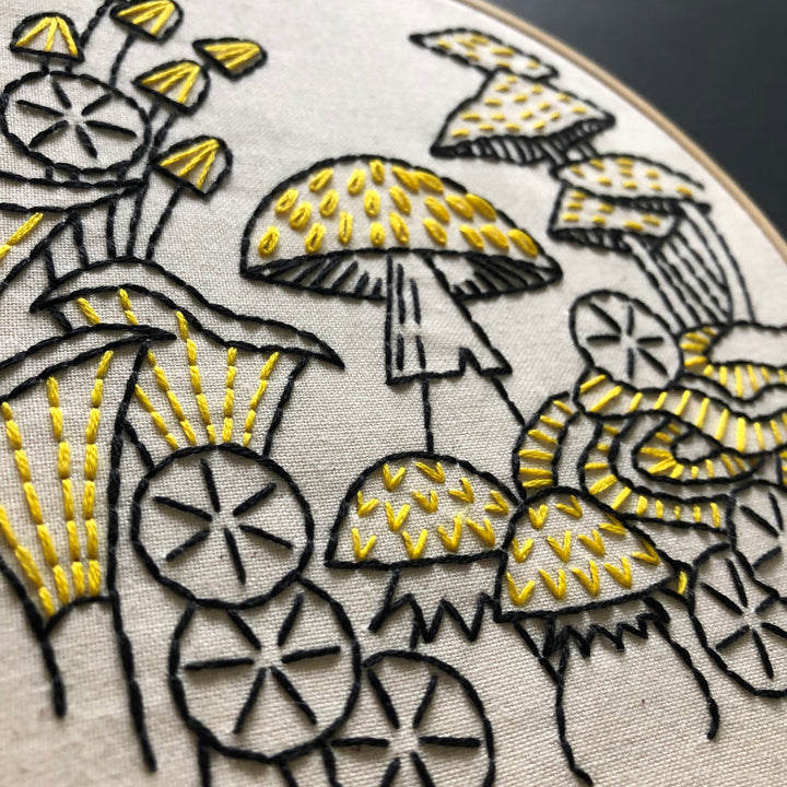 Craftermoon - Mushrooms Complete Embroidery Kit 3