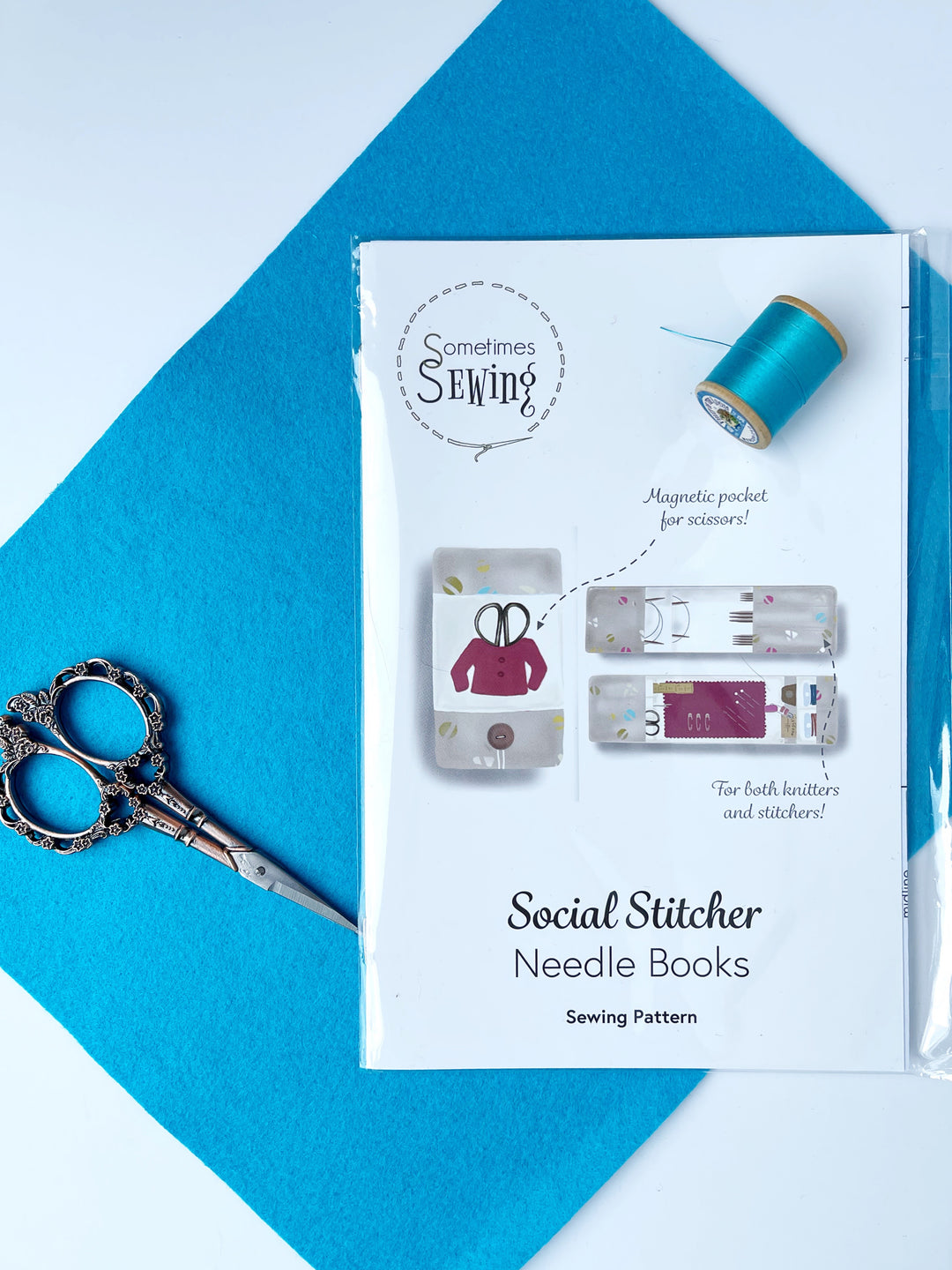 Craftermoon - Social Stitcher Needle Books Sewing Pattern